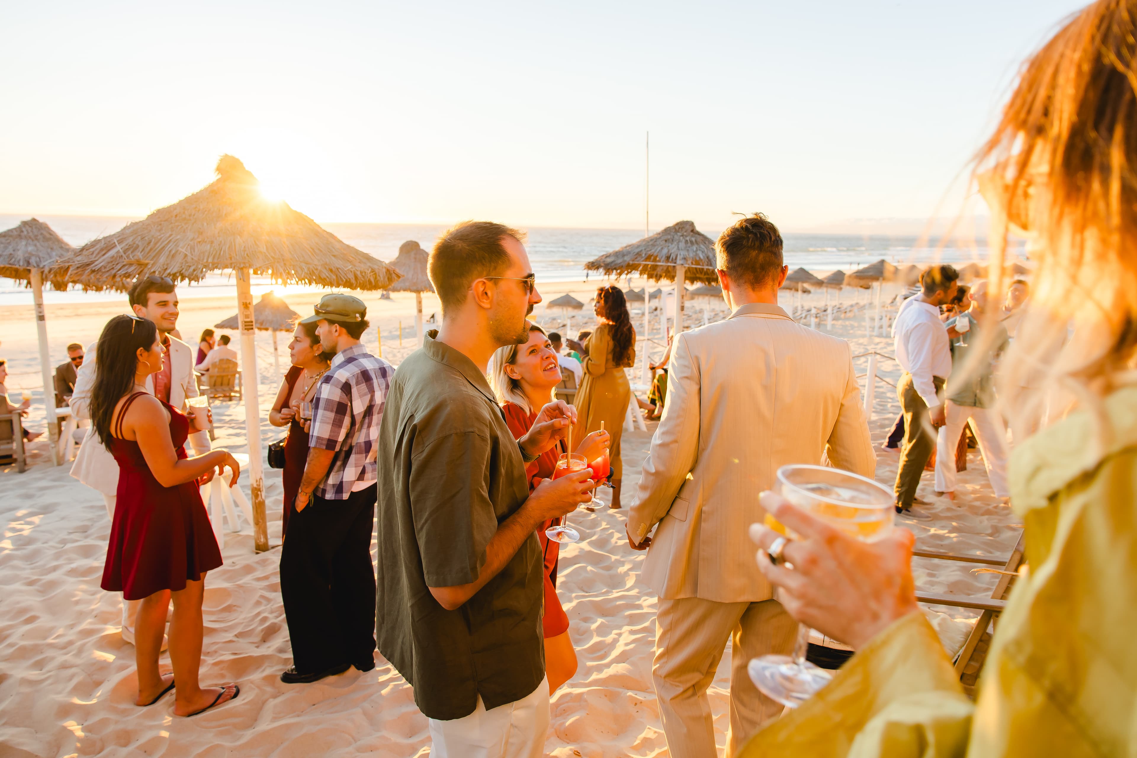 Outdoor wedding ceremony at Kailua, with ocean view