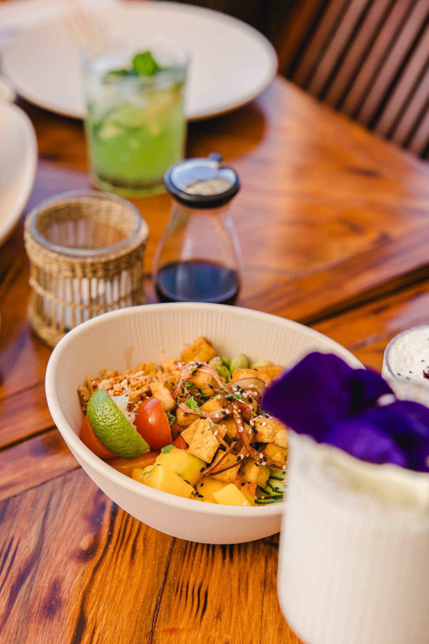 Escena de cena en el restaurante Kailua
