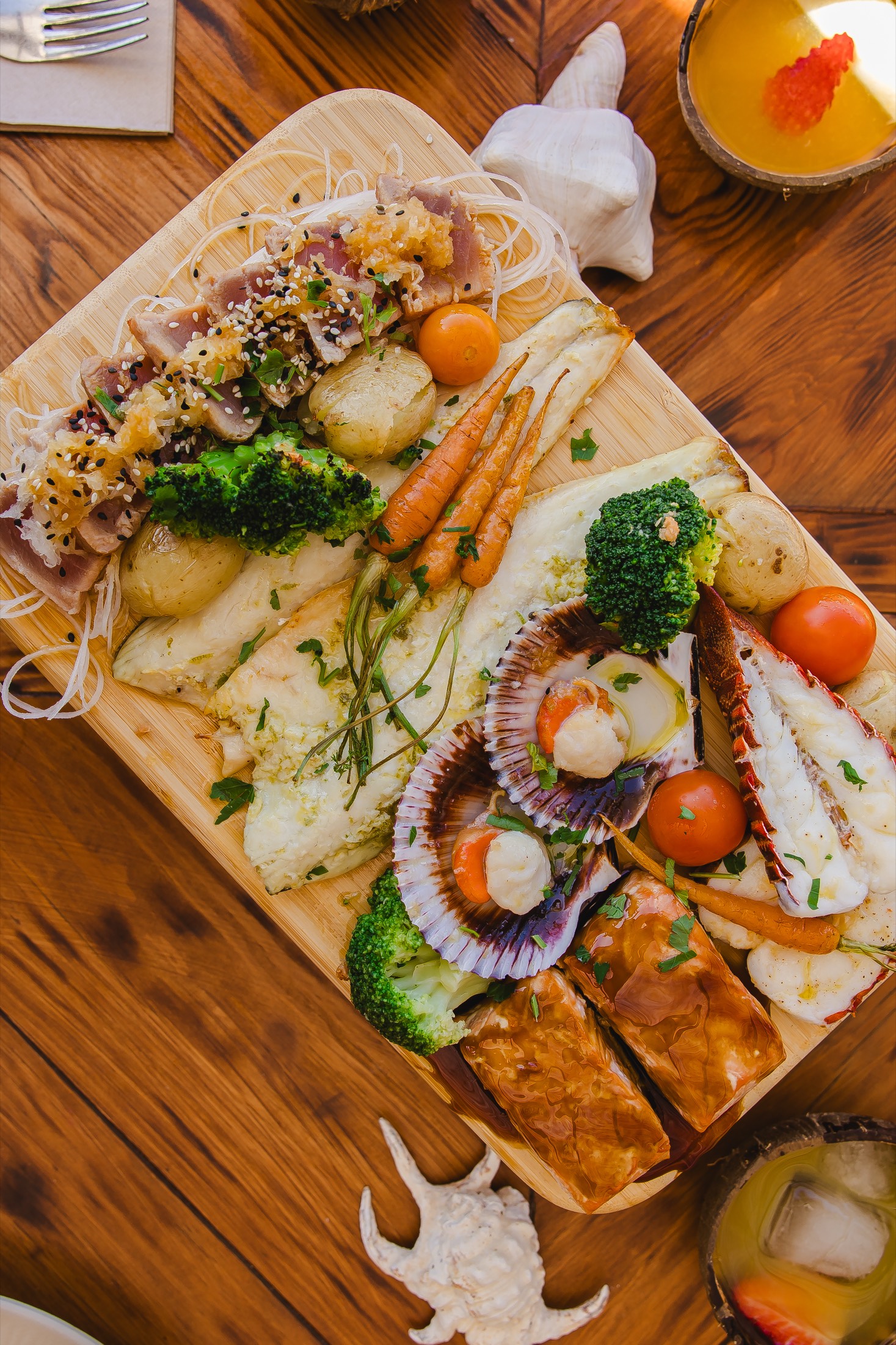 Escena de cena en el restaurante Kailua