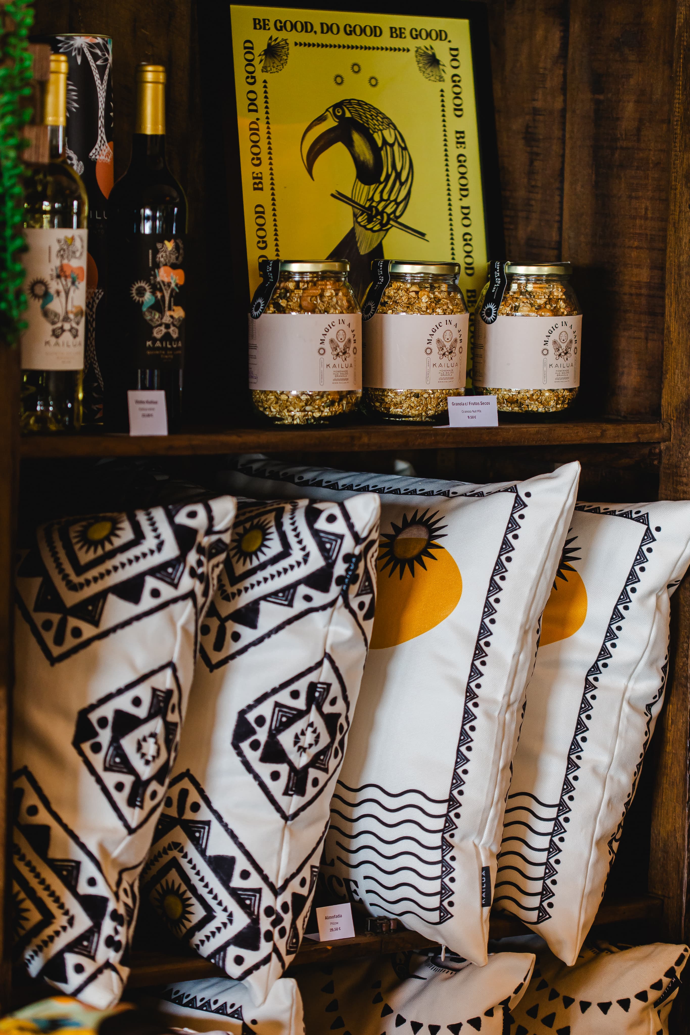 Kailua store — cushions and products
